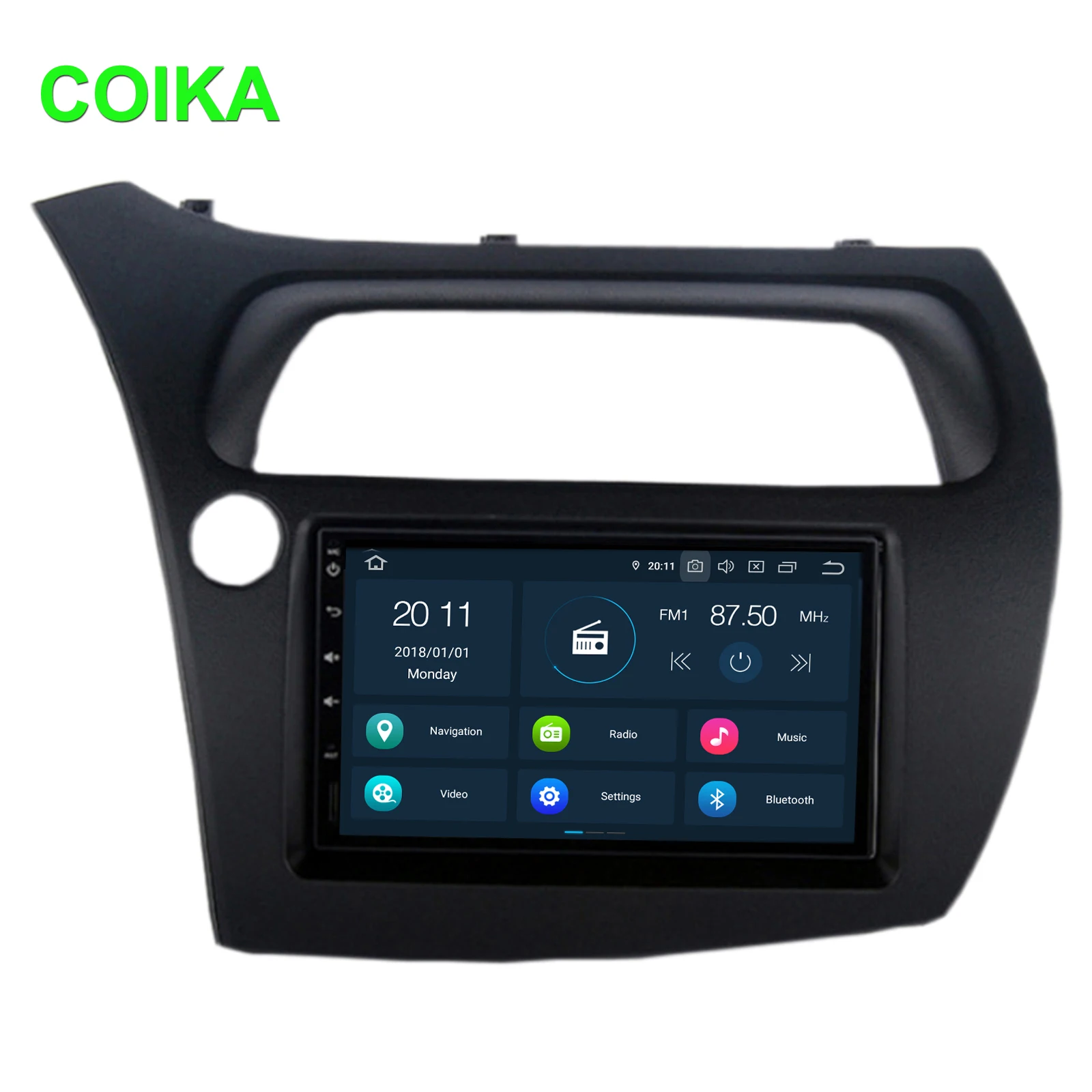 COIKA " Android 9,0 система автомобиля сенсорный экран стерео для Honda Civic gps Navi мультимедиа wifi Google SWC двойной DIN BT 4+ 64 Гб ram