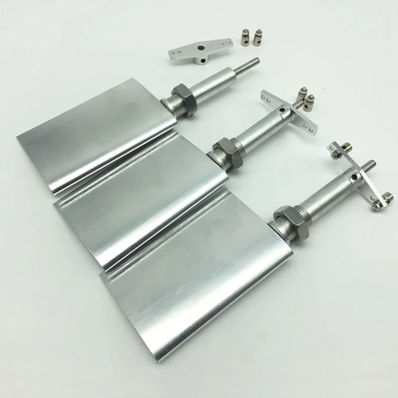 1PC CNC Simulation Rudder System Assembly Streamlined W Shaft Sleeve Spare Parts for RC Yacht