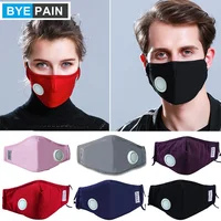 1Pcs Fashion Mask Unisex Cotton Breath Valve Mouth Mask Dust Pollution Mask Filter Respirator Mouth-muffle Mascarillas 1