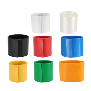 

uxcell PVC Heat Shrink Tube 55mm Flat Width for DIY AAA Battery 2 Meters/5 Meters for Industrial Equipment and Electronics