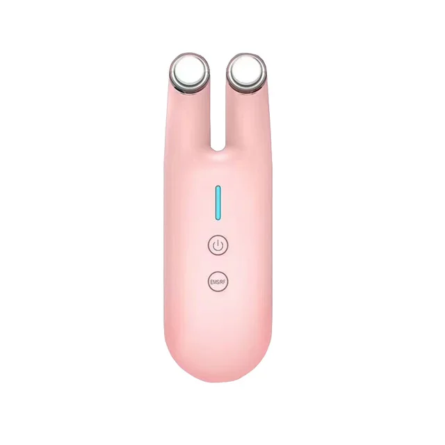pink Радиочастотный лифтинг для лица Подтяжка кожи RF омоложение кожи лица удаление морщин импорт красота машина массажер для глаз - Цвет: pink