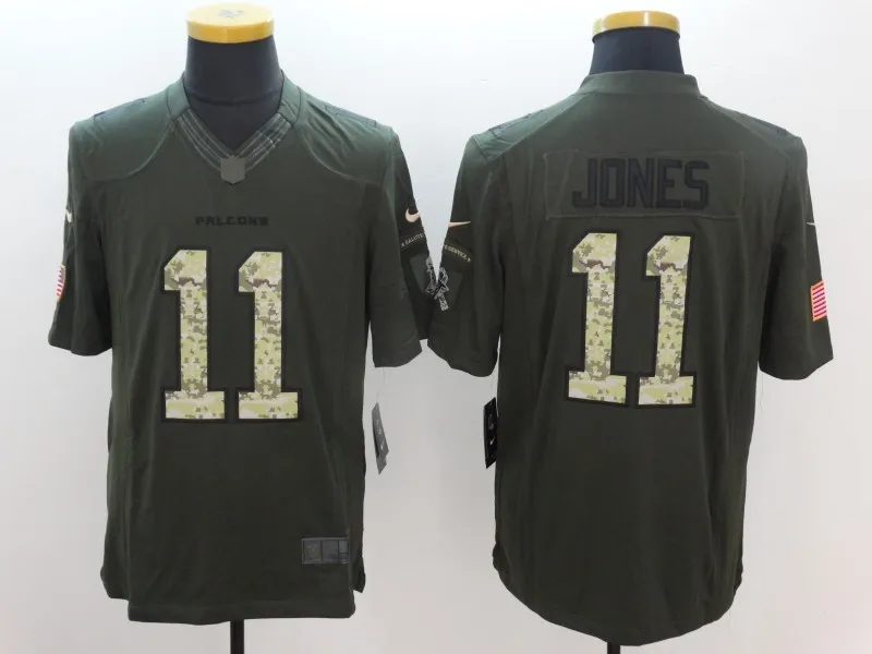 COLOR AS PHOTO SHOWN Сшитый для мужчин, Atlanta Matt Ryan Julio Jones Desmond Trufant Devonta Freeman Green Salute Jersey - Цвет: COLOR AS PHOTO SHOWN