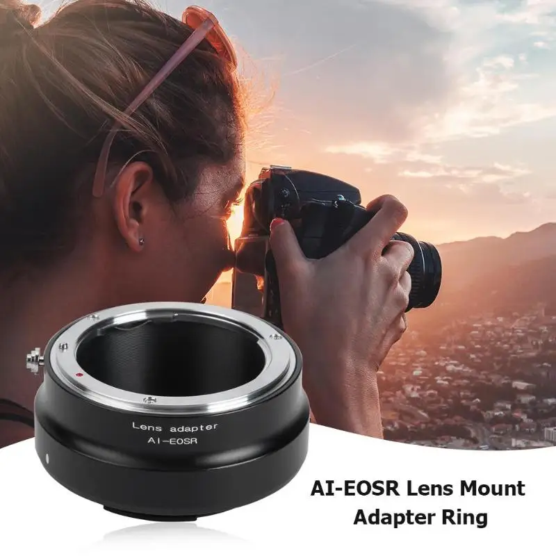 AI-EOSR объектива переходное кольцо для Nikon AI объектив для цифровой однообъективной зеркальной камеры Canon EOS R беззеркальных Камера дропшиппинг