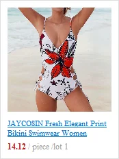 JAYCOSIN strap bow women swimwear small floral print fresh solid sweet sexy bathing bikini beachwear low waist gathered swimsuit