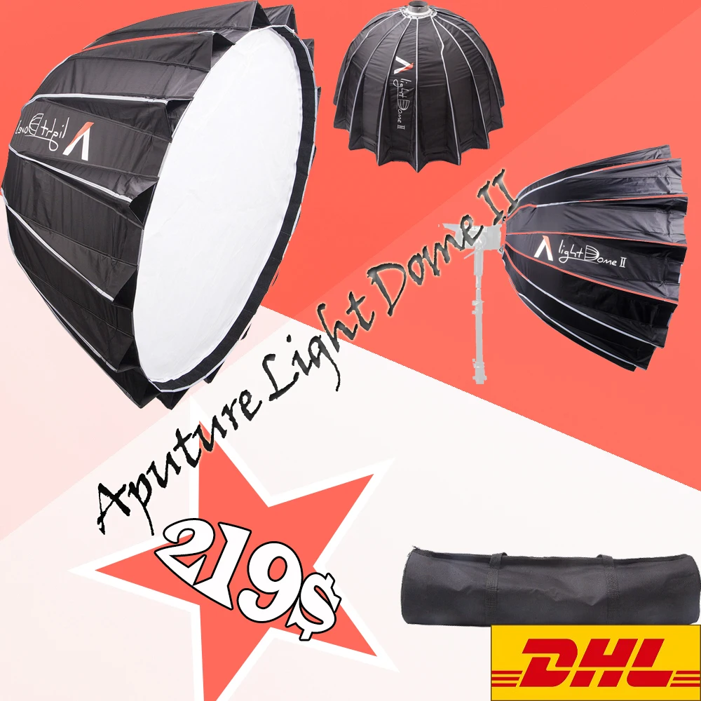 Софтбокс Aputure Light Dome II для 120T 120D 300D светодиодная вспышка | Электроника