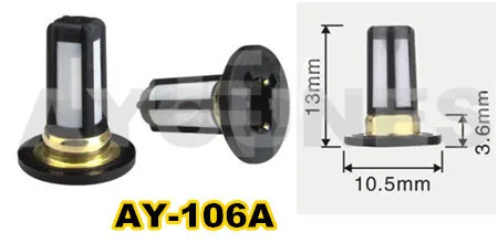 10 шт Горячая продажа в aftermarket топливный инжектор микро фильтр 13*10,5*3,6 мм для honda Автомобили ремонтные наборы деталей топливной форсунки (AY-F106A) 10 шт Горячая продажа в aftermarket топливный инжектор микро фильтр 13*10,5*3,6 мм для honda Автомобили ремонтные наборы деталей топливной форсунки (AY-F106A)