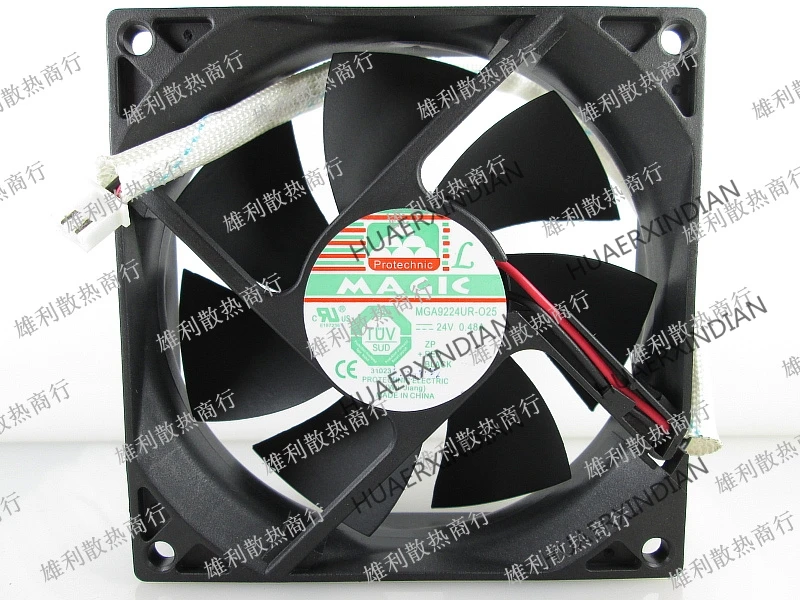 

Original NEW MGA9224UR-O25 24V 0.48A 9CM 9225 2wire Motor protection cooling Fan high quality