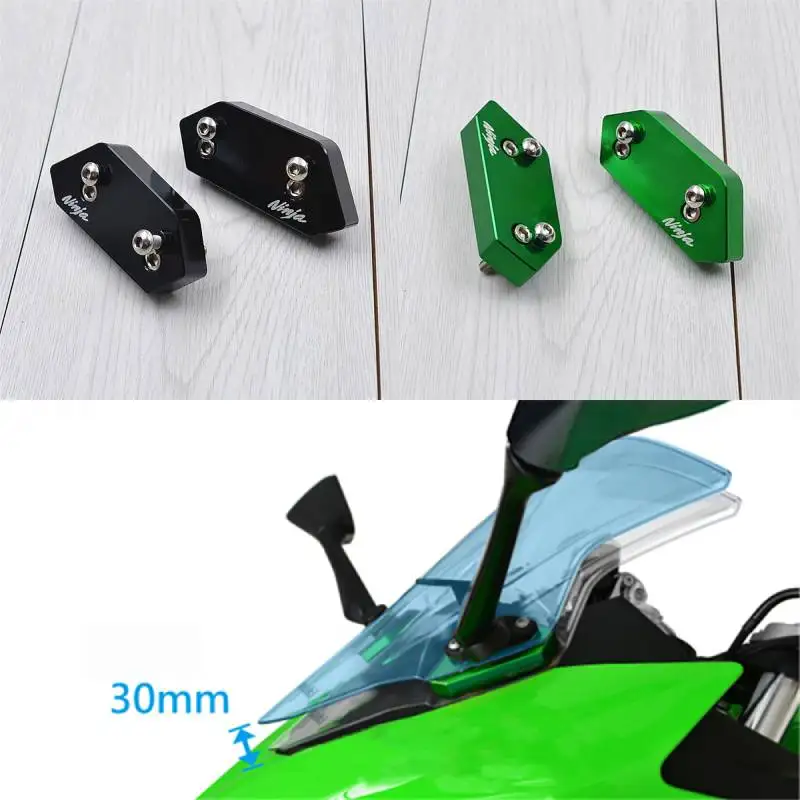 

Motorcycle windshield Rising Kit (30mm) Airflow Adjustable Windscreen 5 Colors For Kawasaki Ninja400 Ninja 400 2018