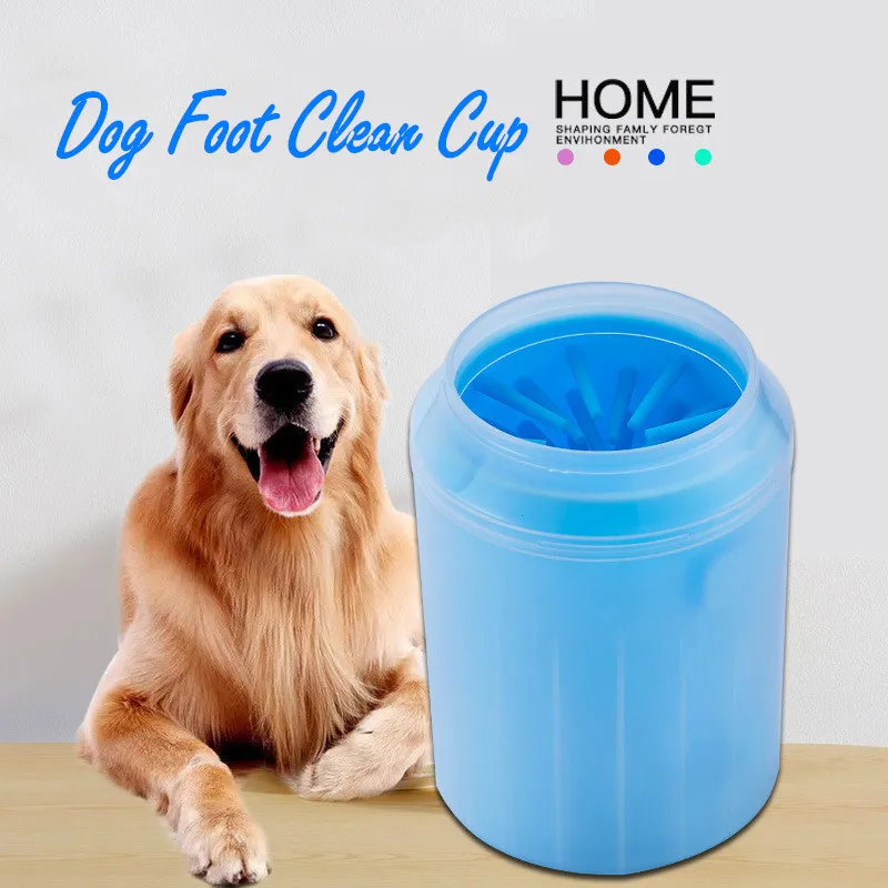 

Dog Paw Cleaner Cup Soft Silicone Combs Portable Outdoor Pet Foot Washer Cup Paw Clean Brush Quickly Wash Foot Cleaning Bucket