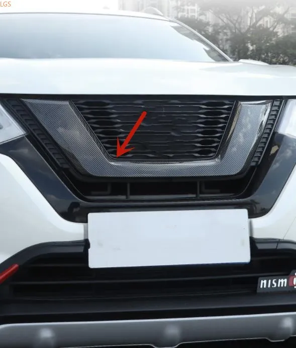 

Для Nissan X-Trail 2017-2020 ABS хром U-образная передняя решетка радиатора Декоративная полоса Защита от царапин автомобильные аксессуары