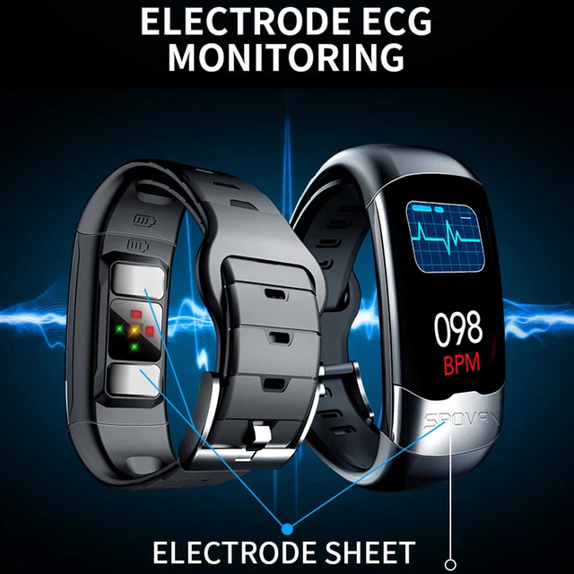 ECG PPG Smart Bracelet HRV Heart Rate Blood Pressure Monitor Smart Band Men IP67 Waterproof Running Swimming Sport Wristbands 3