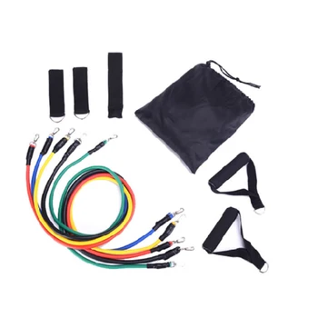 

11pcs/set Fitness Resistance Bands Set Pull Rope Kit for Strength Exercise Training