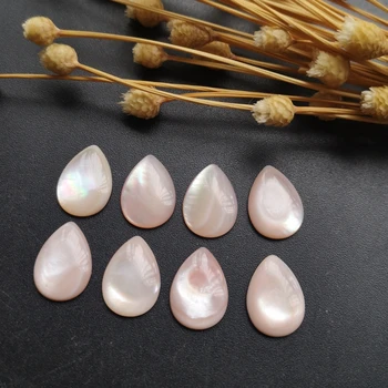 

100pcs/lot 10x14mm Natural Pear Cabochon Mother of Pearl shell for DIY Jewelry Pear Cabochon MOP Pearl shell
