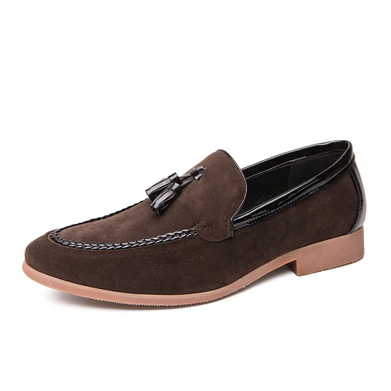 

2019 New Business Men Shoe Fashion Brown Black Men Wedding Dress Formal Shoes Luxury Plus Size Men Office Party Shoes