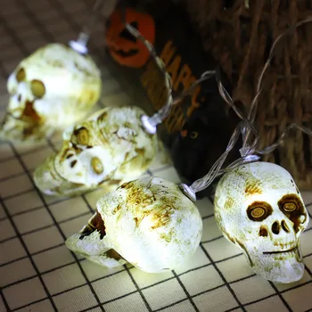 

Halloween Skull Bone Light String Light String Decoration Light 10 LED 1.5M guirlande lumineuse exterieur patio lights new 85