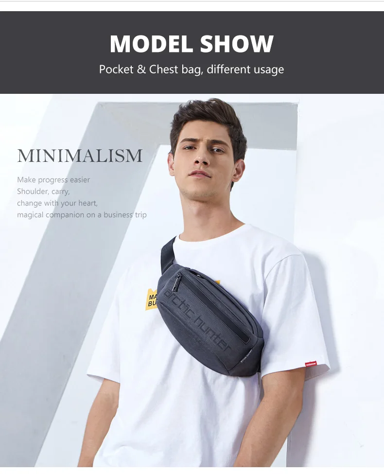 Male Waist Bag Casual Durable Multifunction Money Phone Black Bag for Belt Oxford Waterproof for Outdoor Travel Fashion Bag New