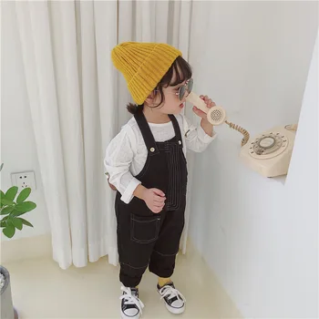 

Boys and girls foreign air strap pants 2019 new autumn baby pants trend children pants boys pants icing pants girls ruffle pants