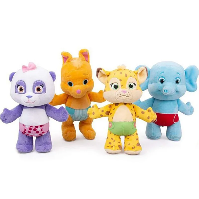 Вечерние плюшевые игрушки Lulu, Bailey Franny Kip Panda Elephant Wallaby, мягкие игрушки, куклы 25 см