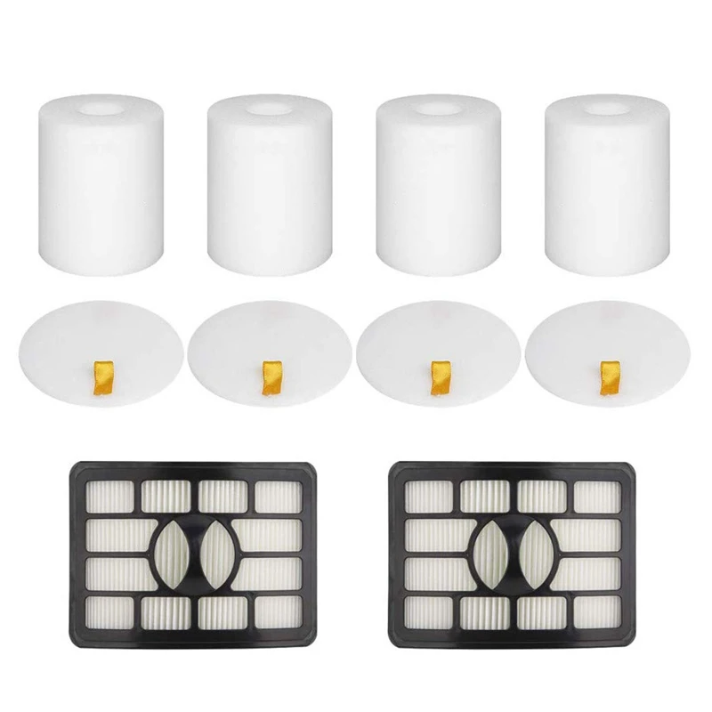 

SANQ 2 Hepa Filters and 4 Foam Flet Filter Replacement Parts Kits for Shark Rotator Pro Lift-Away Nv500 Accessories Vacuum Clean