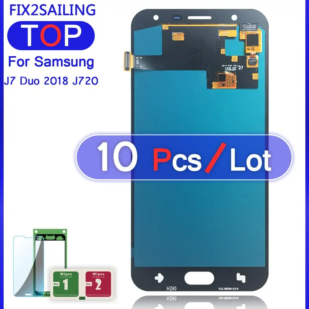 ЖК-дисплей Super AMOLED для Samsung Galaxy J7 Duo 2018 J720 100% протестированный рабочий сенсорный