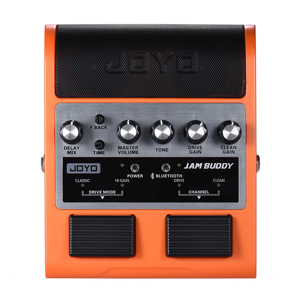 JOYO JAM BUDDY портативный Перезаряжаемый Bluetooth 4,0 двухканальный 2*4 Вт Педальный гитарный усилитель динамик с задержкой