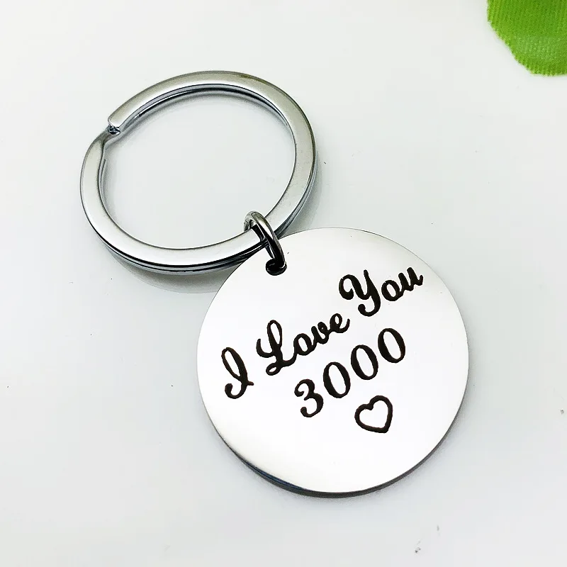 I LOVE YOU3000 стиль из нержавеющей стали китайский «сделай сам» переводная надпись кольцо-защелка Love You три тысячи раз