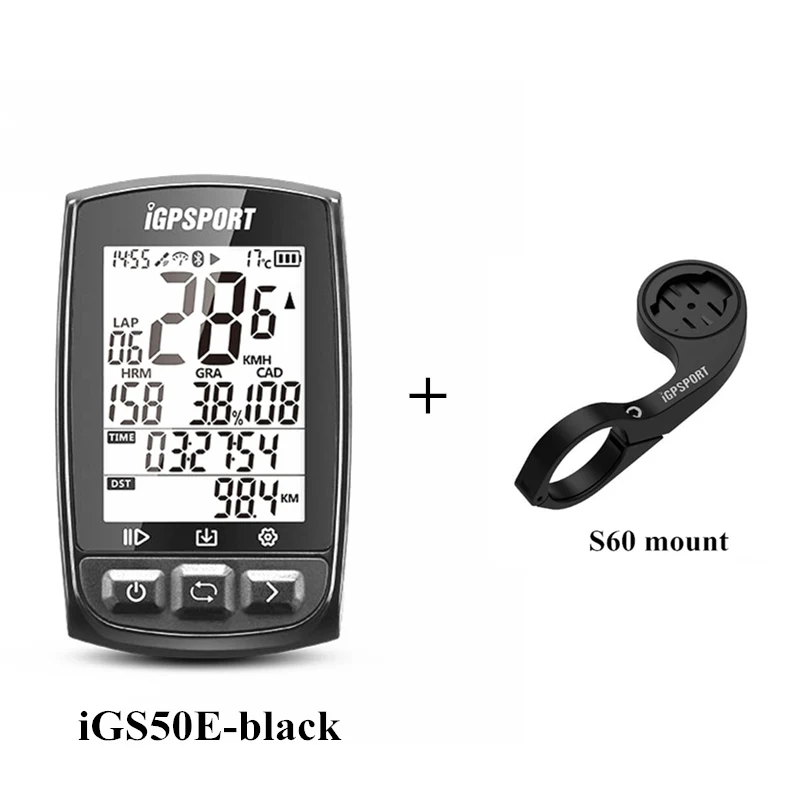 3 IGPSPORT IGS50E gps компьютер Велоспорт Bluetooth 4,0 ANT+ велосипед беспроводной компьютер цифровой спидометр подсветка IPX7 водонепроницаемый - Цвет: 3