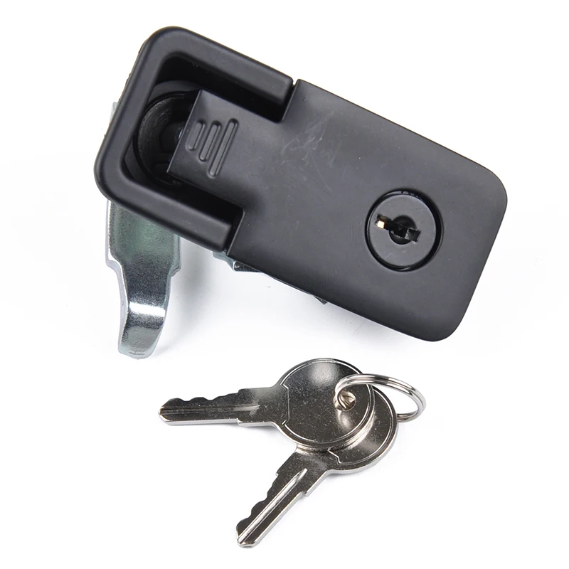 Toolbox Lock Compression Latch Lock+Keys for RV Camper Trailer Cabinet Black