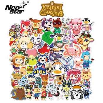 

NEO STAR 50PCS Animal Crossing Waterproof Sticker For DIY Laptop Guitar Skateboard Fridge Toy Cute Cartoon Sticker For Kid Gift