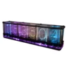 Цифровой светодиодный Будильник DS3231, комплект больших электронных часов с 6 цифрами и шрифтами, с модулем спектра музыки насыпью, с функцией Голосового пробуждения «сделай сам» ► Фото 2/6