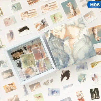 

200 Pcs/box Gentle Boy Sticker Deco Diary Stickers Scrapbooking Planner Literary Decorative Stationery Stickers