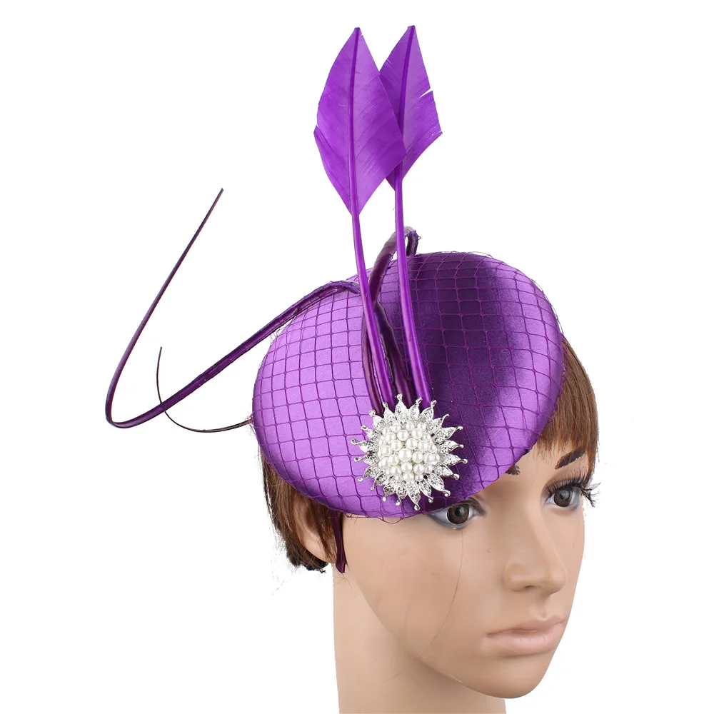 

Женская атласная шляпка-федора, зеленая шляпка для официального платья или коктейльного торжества, модный головной убор для свадьбы