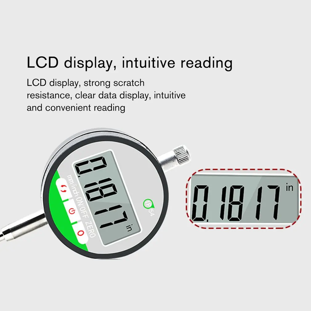 IP54 Oil-proof Digital Micrometer 0.001mm Electronic Micrometer Metric/Inch 0-12.7mm/0.5"Precision Dial Indicator Gauge Meter