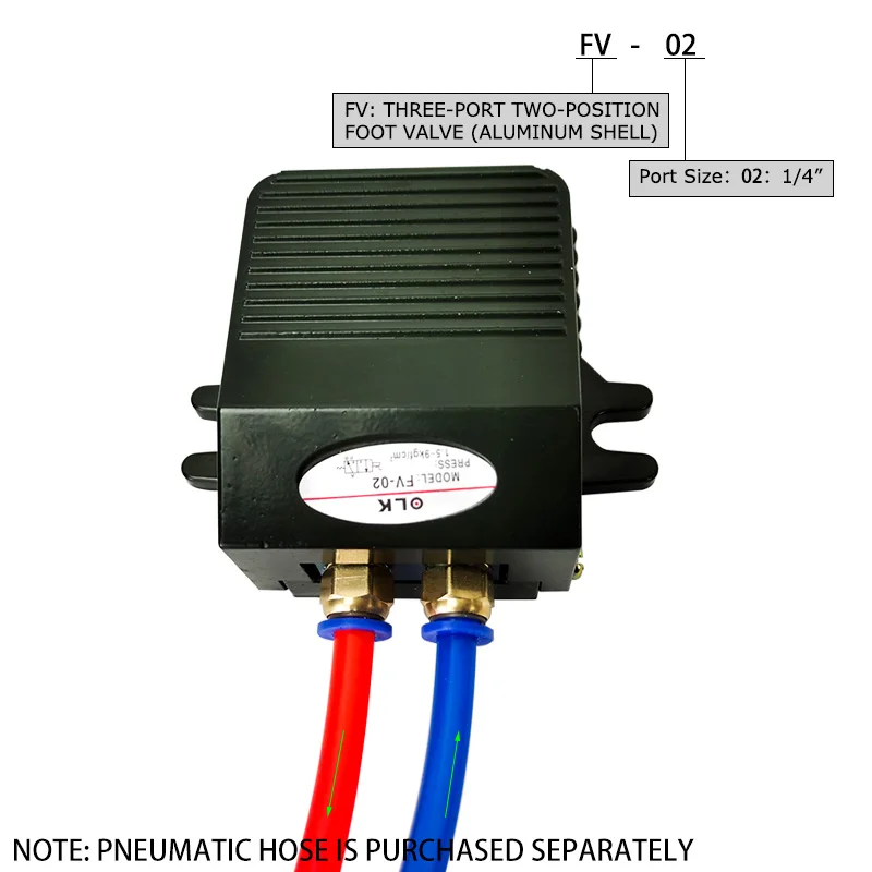 aluminio alloy air pneumatic valvula pedal interruptor 03