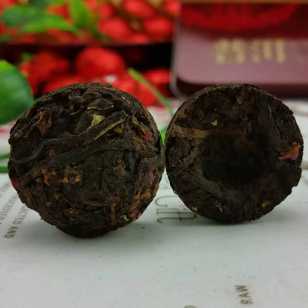 Yr Rose Mini Ripe Pu-erh Tuocha, Yunnan Shu Pu-erh Pu-erh Gift Packing 75g