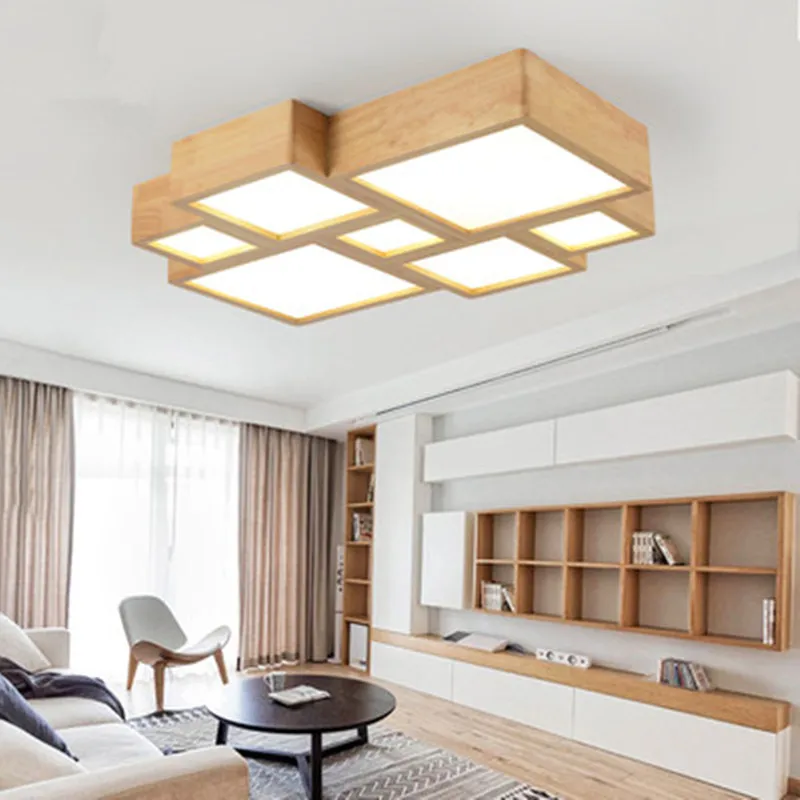 

Japanese Solid Wood Ceiling Lamp Nordic Simple Creative Kitchen Ceiling Lights for Home Living Room Bedroom Study Led Lights