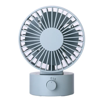 

Mute Double Leaf Fan Mini Portable For Office Gadgets Desktop Desk Small Fan Rechargeable USB Summer Cooling Fan