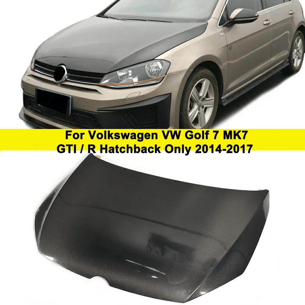 Углеродное волокно авто передний двигатель капот крышка капота для Volkswagen VW Golf 7 VII