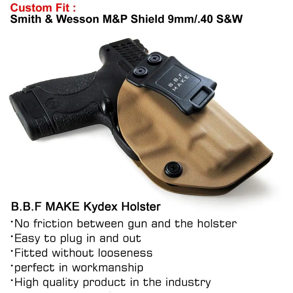 B.B.F Make IWB KYDEX кобура подходит: M & P щит 9 мм/. 40 s w охотничья скрытый чехол для
