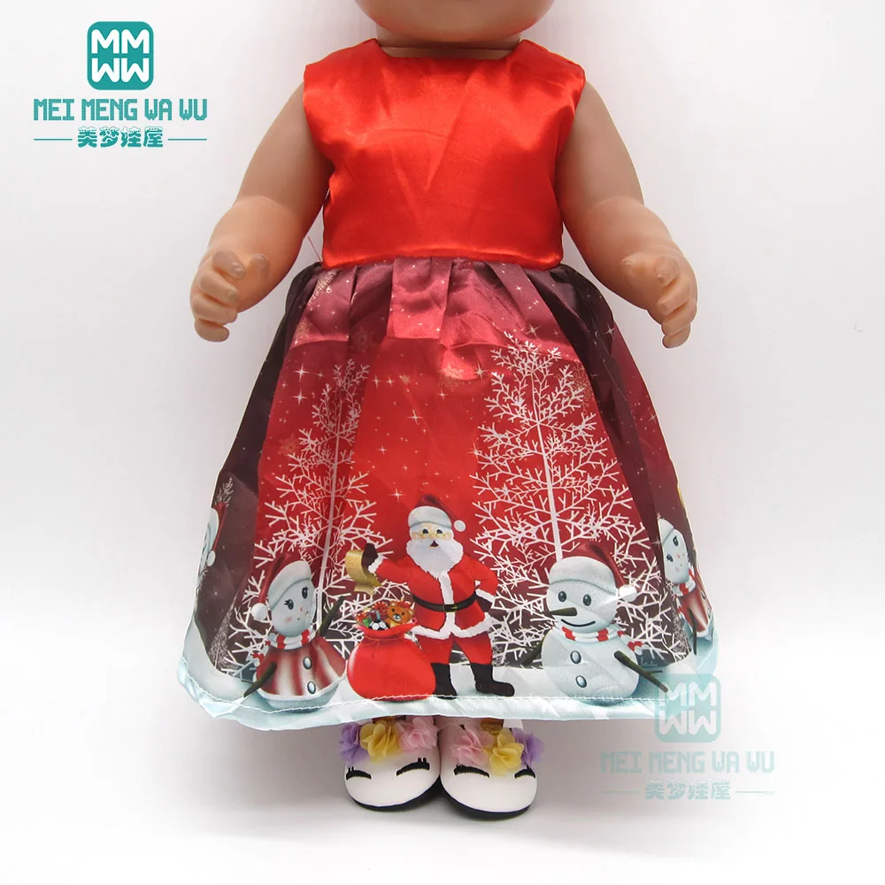 Куклы Одежда для новорожденных 43 см кукла и американская кукла модная Цветочная юбка, рождественское платье для девочек