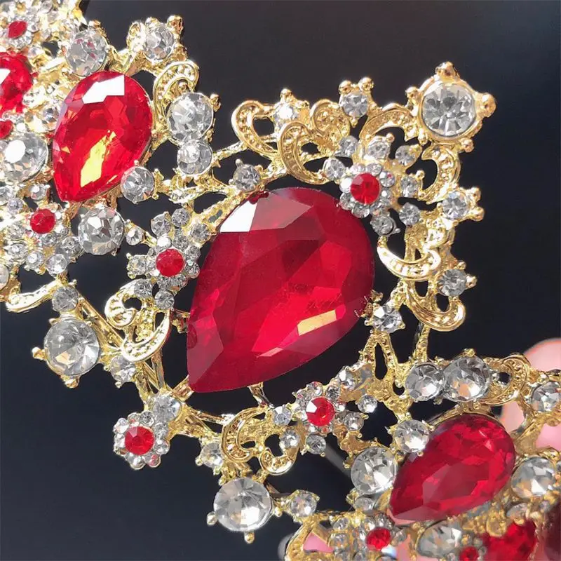 Роскошная Королевская корона для женщин, Хрустальная тиара, головная ...