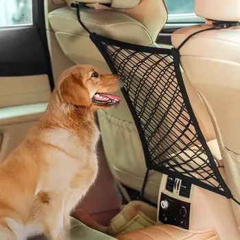 

Pet Dog Cat Car Van Safety Isolation Net Guard Front Back Seat Barrier Mesh Pet Isolation Children Pets Car Backseat Barrier Net