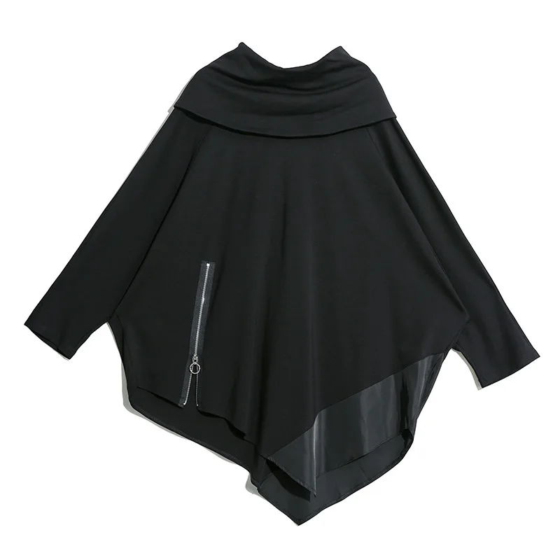 Max LuLu модные корейские женские дизайнерские одежда в стиле панк женские свободные черные негабаритные толстовки повседневные осенние водолазки