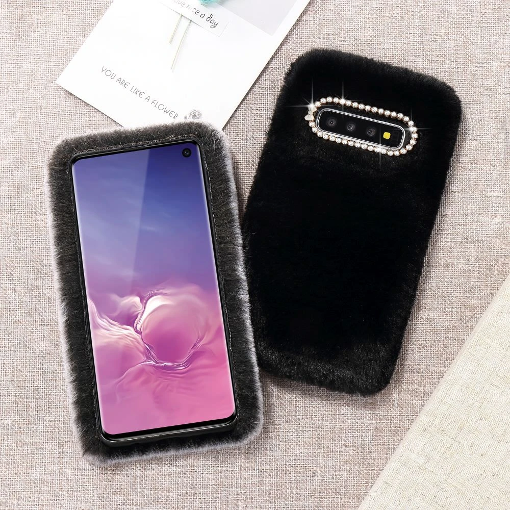 Ударопрочный чехол из искусственного меха для Samsung Galaxy S20 Ultra 5G S9 Plus S10 S10e S8 Note 10 Lite