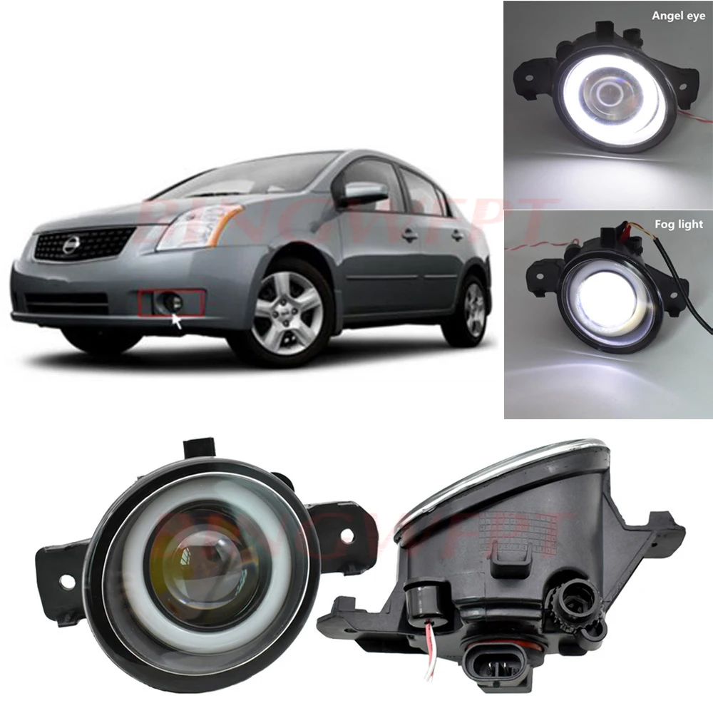 2PCS Fog Lamp Assembly Super Bright LED Fog Light For Nissan Almera Teana Qashqai Altima X