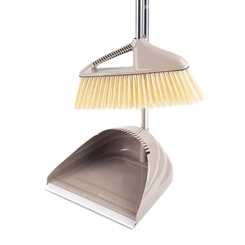 

Broom and Dustpan Set Standing Upright Dust Pan Long Handle Lobby Broom SP99
