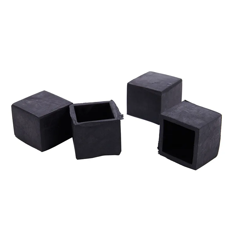 

Fashion-4pcs 25x25mm Square Floor Protector Table Chair Foot Leg End Tip Pad