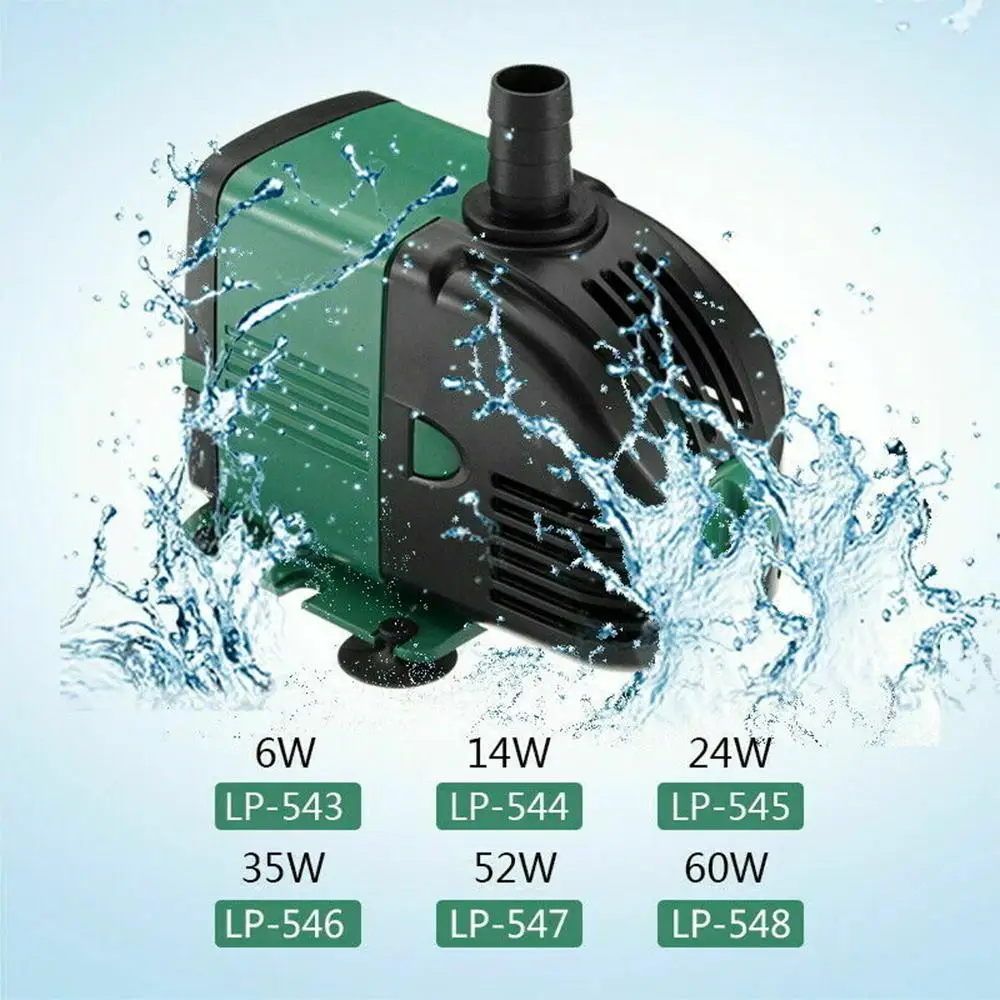 

Fish Pond Tank Water Pump Submersible Aquarium Pump Sump Fountain Outdoor For Both Fresh-water And Salt-water