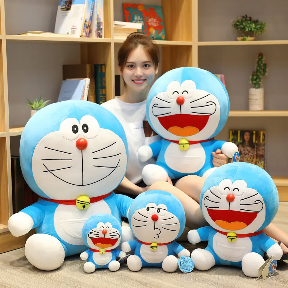 Хит продаж Плюшевые Игрушки Doraemon в стиле аниме 23/48 см кукла милая кошка мягкая