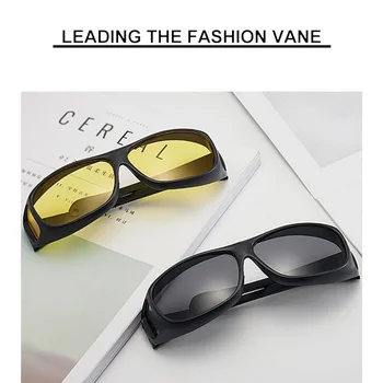 

Car Night Vision Sunglasses Driving Glasses Driver Goggles Unisex Sun Glasses UV Protection Sunglasses Eyewear Yellow Black